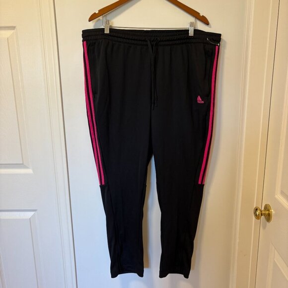 ADIDAS Womens Black & Pink, Sereno AEROREADY Track Pants, Size 3XL Jogging - Picture 2 of 14